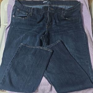 Womens Old Navy Dark Blue Straight Leg Jeans